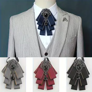 A Premium Fashion Necktie, Bowtie, And Boutonniere Designed for Both Genders, Featuring Elastic Bands for Effortless Wear. Ideal for Grooms And Groomsmen, It Can Be Matched with Suits for Events And Nightlife, And Is Also Appropriate for Ev