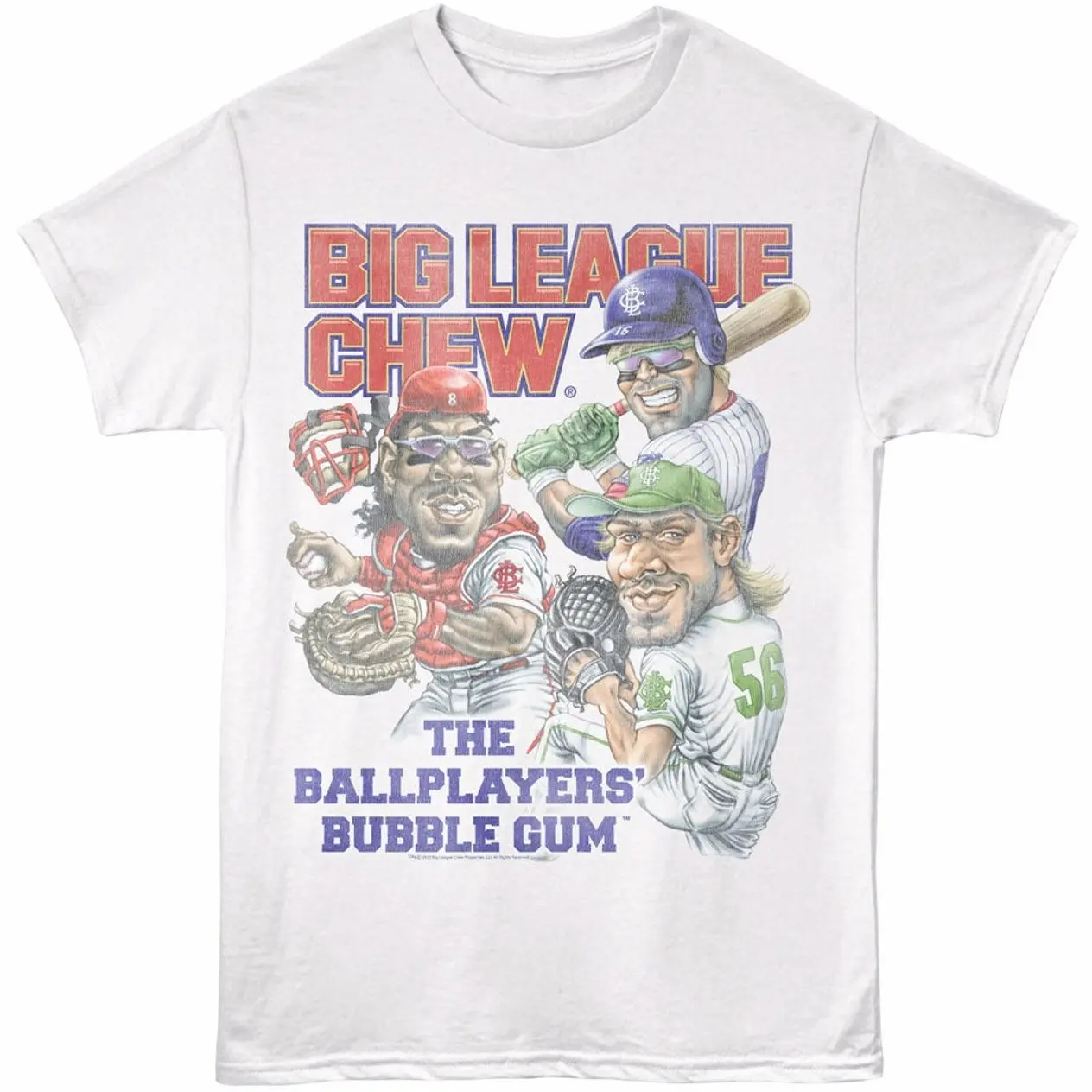 Vintage Big League Chew Baseball BATTER CATCHER Graphic T-Shirt Retro Baseball Player Sports Fan Tee Classic Athletic Gift
