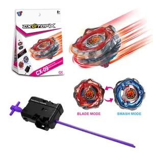 Bey Gyro CX-09 Sol Eclipse with Ripcord Launcher Set Multifunction Metal Spinning Top Gyroscope Kids Battle Toy Children Boys Birthday