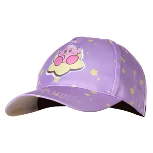 Nintendo Kirby All Over Star Print Youth Snapback Hat Girls Kids Adjustable Hat