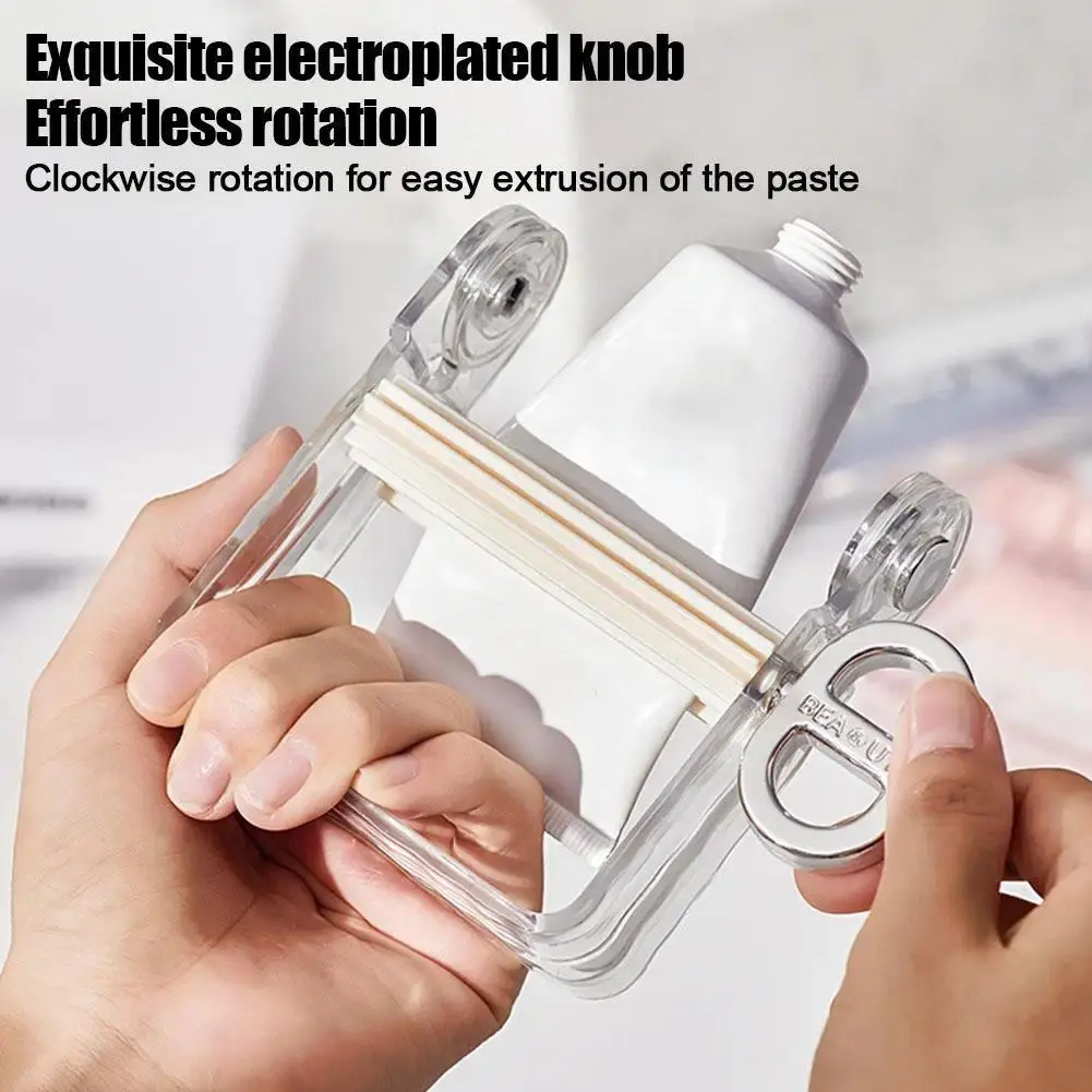 Rolling Tube Toothpaste Squeezer Toothpaste Dispenser Handle Squeezer Paste Rotatable Squeezer Tube Tooth Bathroom Accessories