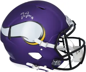 Justin Jefferson Minnesota Vikings Autographed Riddell Speed Authentic Helmet - Fanatics Authentic Certified