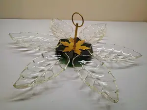 Lazy Daisy Rotating Serving Tray Lazy Susan - Fenton For Rubel Glass Co.