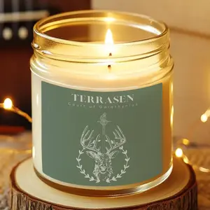 Terrasen Candle, Sarah j Maas Throne of Glass City TOG Aelin Fireheart Court of Galathynius sjm Bookish Booktok Books