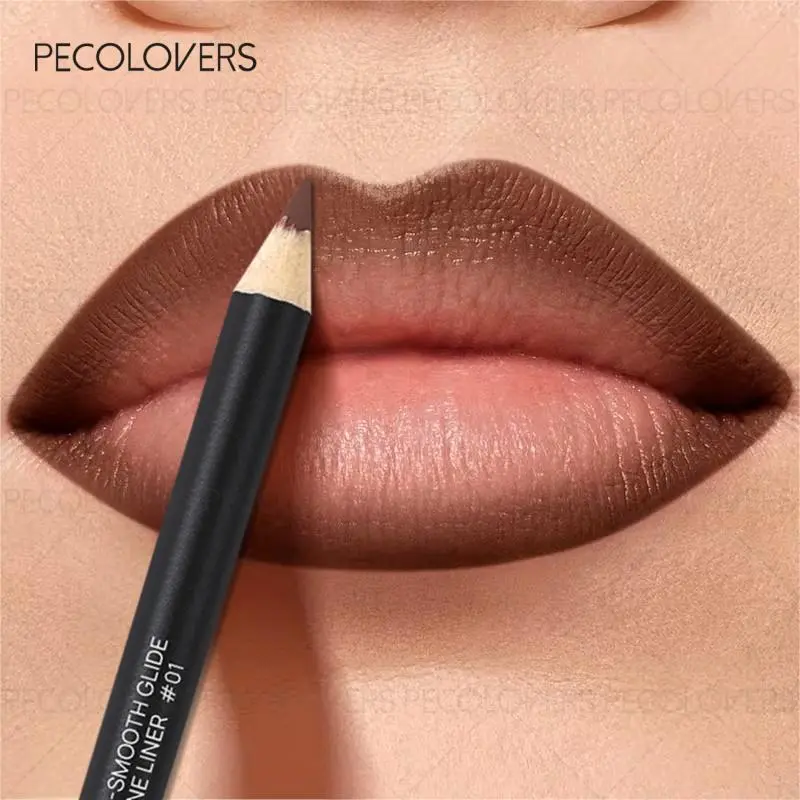 PECOLOVERS Matte Velvet Lip Liner, Lipliner, Silky Smooth Formula, Precision Lip Defining Pencil For Effortless, Long-Lasting & Not Dry - Achieve Perfect Lip Liner Every Time Cosmetic