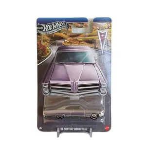 Hot Wheels Silver Series '65 Pontiac Bonneville 1/64 Diecast Car Collectible Model - Classic Muscle Car Replica