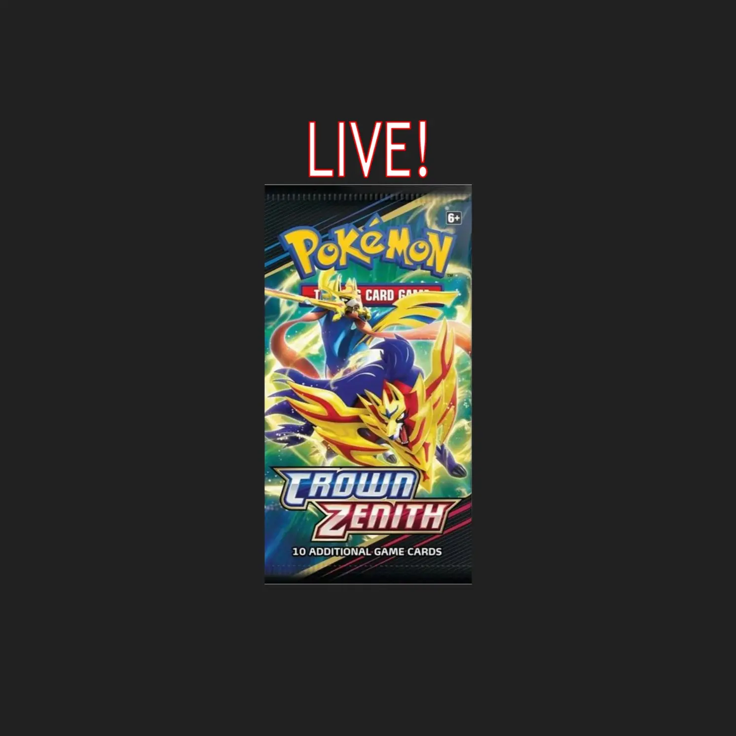 LIVE - Crown Zenith Booster Pack - Pokemon TCG