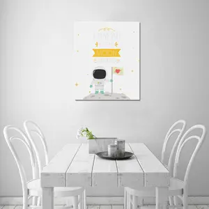 I Love You To The Moon And Back With Astronaut And FlagFrame Canvas Print 20"x24" One Size