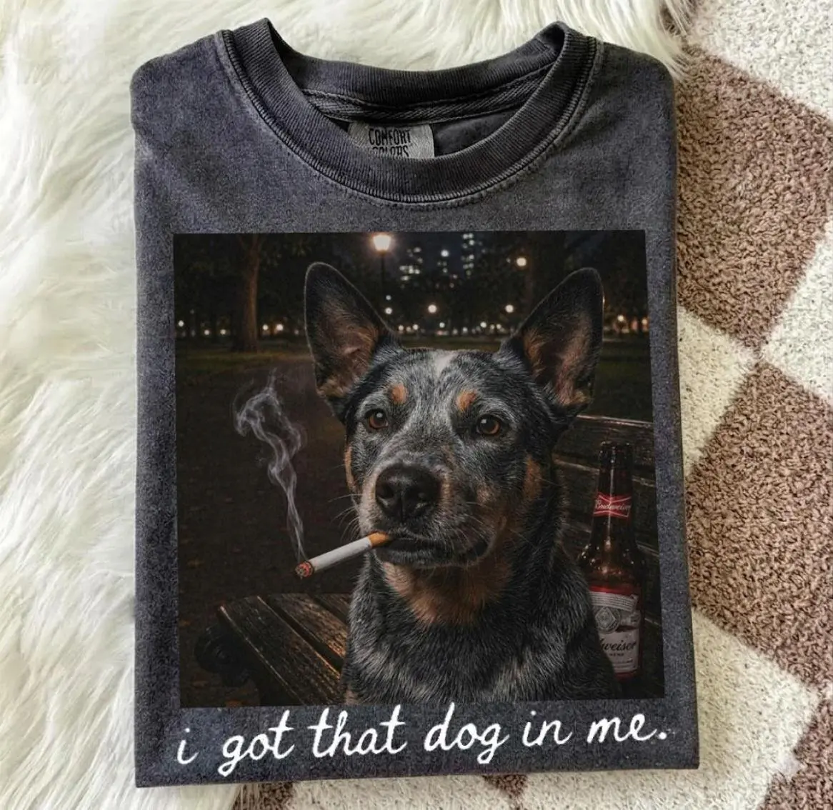 I Got That Dog In Me Blue Heeler Shirt, Funny Blue Heeler Smoking Cigarette T-shirt, Vintage Blue Heeler Shirt, Blue Heeler Lover Gift, Everyday Basic, Never Outdated, Full Size Range, Perfect Fit for Everyone