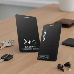 Rechargeable Ultra-Thin Smart Tracker | Smart Tracking Tag | Works with Apple Find My | IP67 Waterproof | Perfect for Luggage, Wallets, Phones & Passports | Christmas, Thanksgiving, Birthday Gift Idea