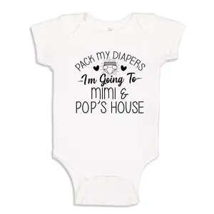 Mimi and Pop Gift Baby Bodysuit One Piece, Toddler Shirt, I'm Going To Mimi and Pop's House, Funny Mimi and Pop Present, Grandkids Clothes
