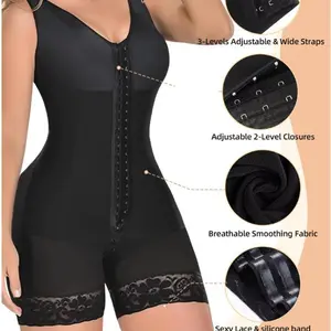 Women's waist cinching one-piece shapewear popular plus size body slimming and hip liftiyle ng zipper stthin fit breathable mesh corset shaping underwear Abdominal shaping garment