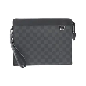 Pre-owned Louis Vuitton Canvas Tote Bags Damier Graphite Pouch