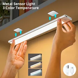 USB Rechargeable Wireless Cabinet Light, LED Smart Motion Sensor, Magnetic Self-Stick Closet Lamp, Soft Glow, Thin Design, Ideal for Vanity Table
