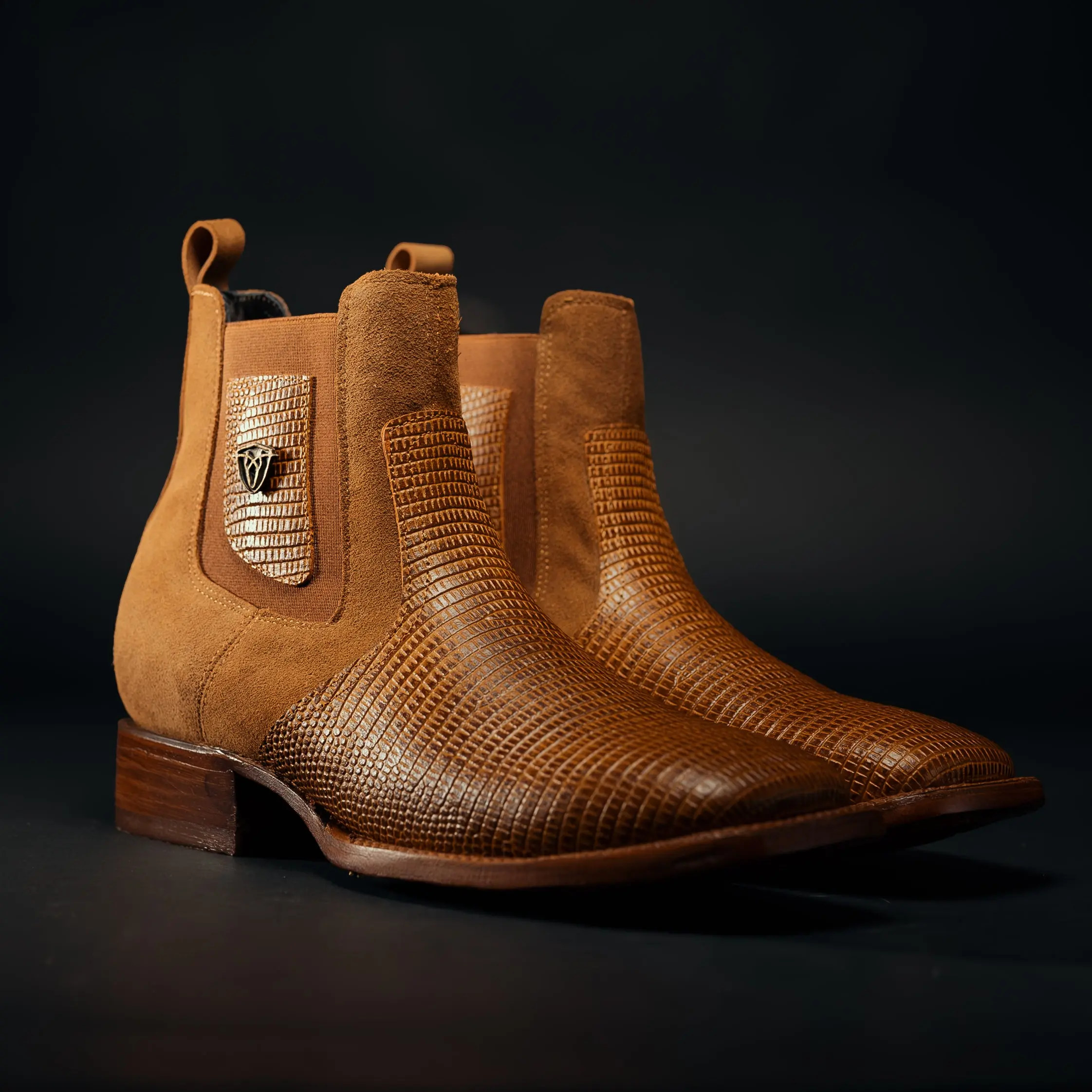 Men's Leather Tribute Lizard Cowboy Boot
