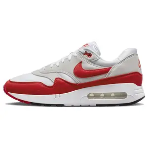Men's Nike Air Max 1 '86 Big Bubble Low-Top Casual Trainer, Skepta x Tailwind Red-Grey Men's Footwear Shoe
