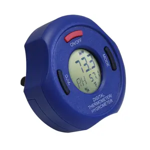 212 MAIN Mastercool Digital Bluetooth Thermometer with Hygrometer, Bluetooth Sync, Ceramic Antenna, Compact Clip, Dry/Wet Temp Measurement, Vent Mount for Home Improvement, Pool & Hot Tub Use, Wireless, Clip Mount