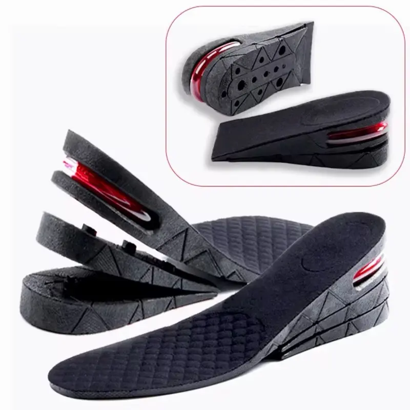 7.5cm Four Layers Height Increase Insole 3-Layer Air Cushion Heel Insert Lift Shoes Insole for Men and Women Invisible Elevator Adjustable Insoles.