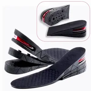 7.5cm Four Layers Height Increase Insole 3-Layer Air Cushion Heel Insert Lift Shoes Insole for Men and Women Invisible Elevator Adjustable Insoles