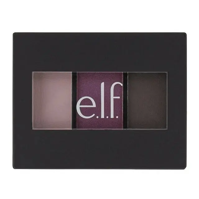 e.l.f. Sculpting Silk Eyeshadow Palette - 3-Color Berry Please Trio, Hypoallergenic Pressed Powder for Brightening Defining Finish, Small Size Youth-Focused Makeup Palettes, Compact, Contains Neither Harmful Irritants, Long Lasting, Magnesium Stearate, Ca