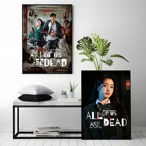 tv series All of Us Are Dead Poster HD Heavy-Duty Self-Adhesive Waterproof Wall Decor – Tool-Free Install, Durable & Reusable Conceals Wall Flaws | Elevates Home Style | Ideal for Living Rooms, Bathrooms & Kitchens