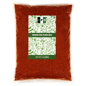 NPG Authentic Sichuan Chili Flakes 5 LB Bulk, Extra Hot, Szechuan Crushed Red Pepper Flakes Bulk, Essential Spice Seasoning for Making Kimchi