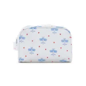 TRVL Stow It Dopp Bag - David's Airplane | Portable Kids Organizer Bag with Handle – Waterproof Mini Bag for Toothbrushes, Bandages & Essentials – Ideal for School, Travel & Everyday Use