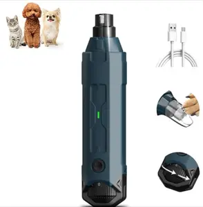 Dog Nail Grinder – 6-Speed Quiet Electric Pet Nail Grinder with Dual LED Light, Rechargeable Dog Nail Trimmer for Small Medium Large Dogs & Cats, Safe Low Noise Grooming Tool