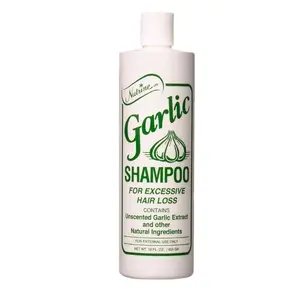 Nutrine Garlic Shampoo 16 oz Unscented for Excessive Hair Loss with Garlic Extract and Natural Ingredients