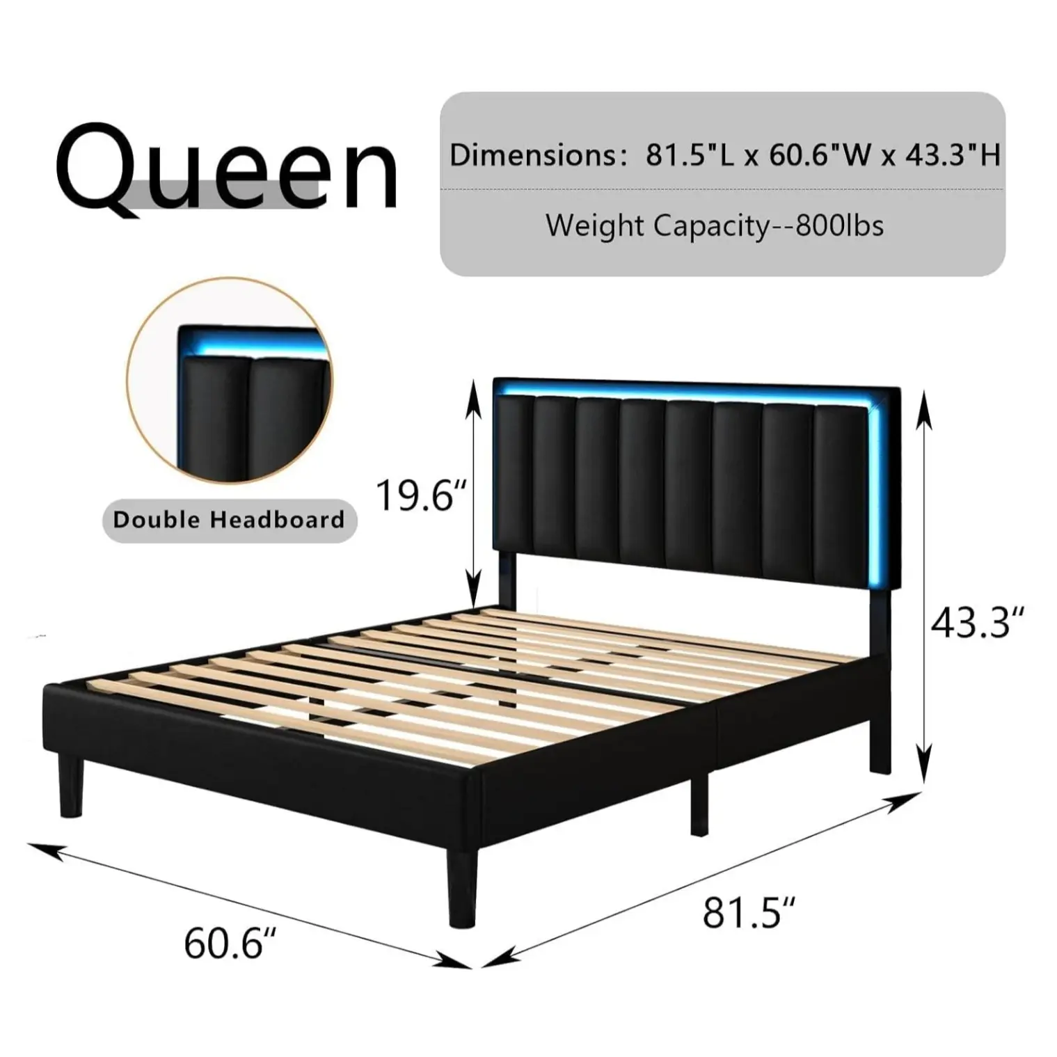 Queen Size Black