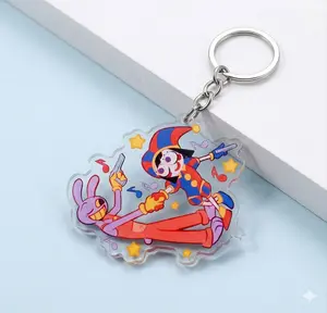 The Amazing Digital Circus Acrylic Keychain Double Sided!, Cute, And Perfect For Bags, Keys, Or Gifts.