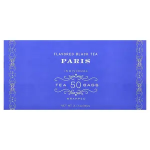 Harney & Sons Flavored Black Tea, Paris, 50 Tea Bags, 3.17 oz (90 g)