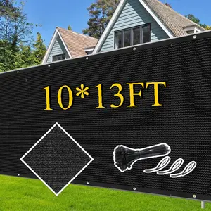 Large Rectangular Outdoor Shade Sail Canopy - Heavy-Duty UV & High Quality HDPE Fabric, 90%25 Blockage Privacy Screen with Black Frame Design, Easy Installation for Patio, Pergola, Garden, Backyard - All-Weather Durable Sun Shade Cloth (Black)