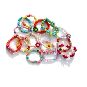 Beaded Stretch Rings – Mix & Match Set of 3 (Also Birkenstock Charms!)
