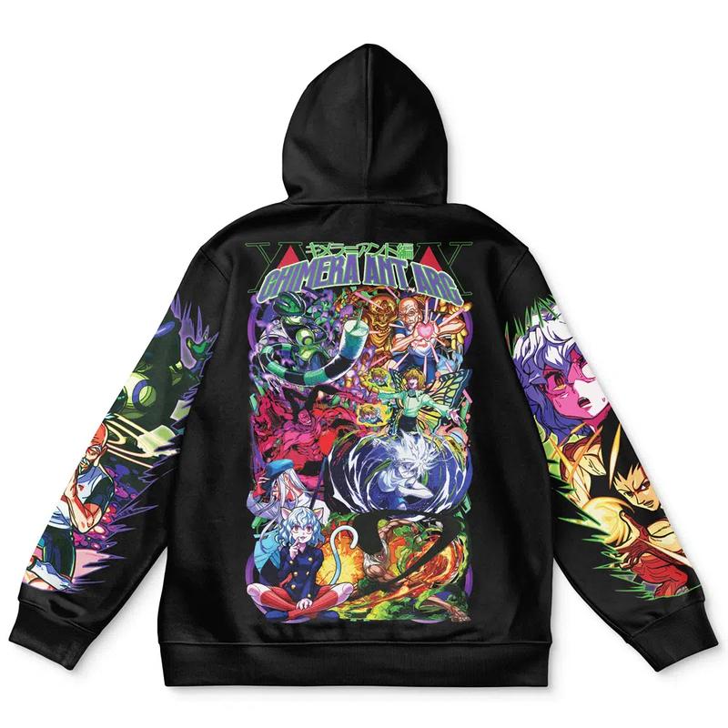 Chimera Ant Arc Hunter x Hunter Streetwear Hoodie - Ape Hoodies Japanese Anime Style Zip Up Hooded Sweatshirts Men Women Fashion Y2k Oversized Pullovers