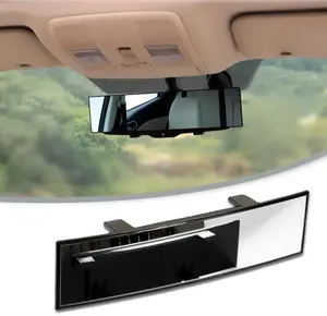 Rear View Mirror for Car, Mirrors Universal 12 Inch Interior Clip On Panoramic Rearview Mirror,HD Anti Glare Wide Angle and Reduce Blind Spot,Universal Use for Cars, SUVs, Trucks, Vehicles