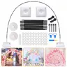 Balloon Arch Kit - Plastic Balloon Party Supplies with 9ft Tall Adjustable Stand, 10ft Wide Arch Shape, Stable Base, Easy Install, Festive Photo Backdrop for Wedding, Baby Shower Decor