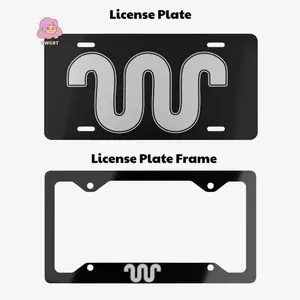 Black Ford King Ranch License Plate & Plate Frame, Car Truck Decor, Car Accessories, made in USA