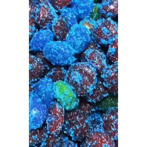 Blue raspberry gushers Bubblegum Fruit Bubblegum Beads Sweet Chewy Snack Spearmint Sour