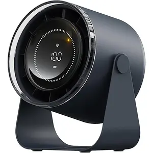 Desk Fan,  Airflow 100 Speeds Quiet Digital Display Rechargeable  Operated Fan Portable Personal Fan for Office, Bedroom, Kitchen, Home, Outdoor, Small Travel Camping USB Table Fan