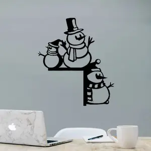 Metal Snowman Door Topper, Christmas Wall Decor, Gate Decoration, Window Sign, Party Supplies, Moving Gift, Unique Funny Present