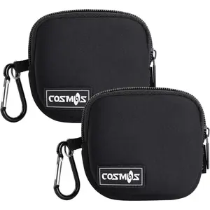 Pack of 2 Mini Pouch Case Bag Small Travel Storage Carrying Bag Compatible with MagSafe Power Adapter, Laptop Accessories Cables, Cords, USB Drives, Earphones