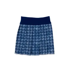 LOL Surprise! x Strawberry Shortcake Blueberry Muffin Berry Houndstooth Denim Pleat Skirt