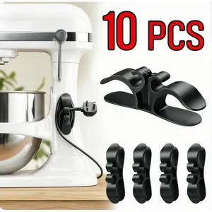 [10-pack] Cord Organizer for Appliances Upgraded Kitchen Cord Keeper with 3M Glue & TPR Silicone for Air Fryer Coffee Maker Blender Pressure Cooker Toaster Home Storage Hook cleaning supplies and tools household essentials household items