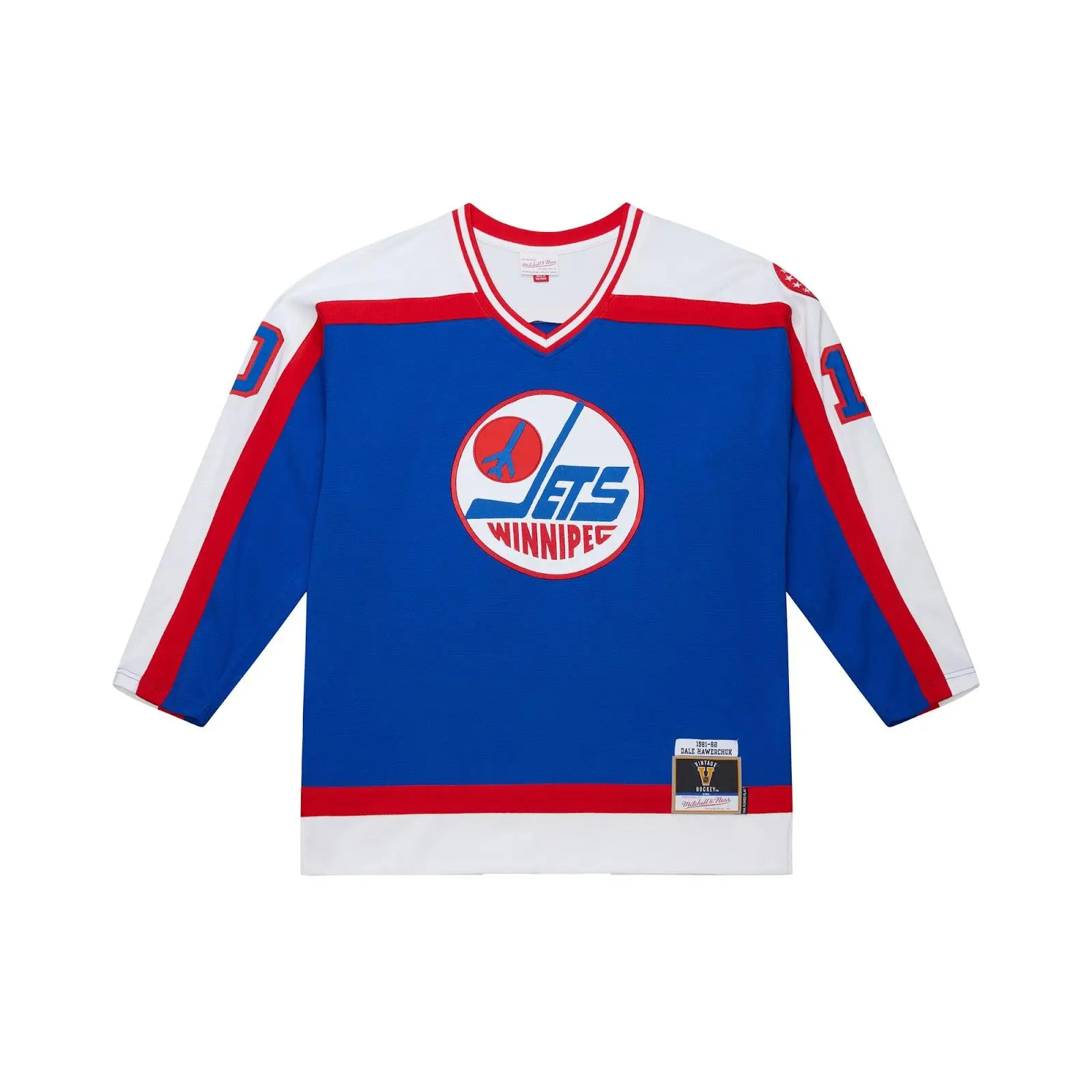 Dale Hawerchuk Winnipeg Jets 1981-82 Royal Power Play Jersey NHL Throwback Hockey Fan Gear Mitchell & Ness