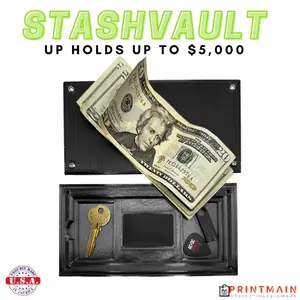 Printmain StashVault The Ultimate Hidden Cash Stash with Secret Compartment Quick Access