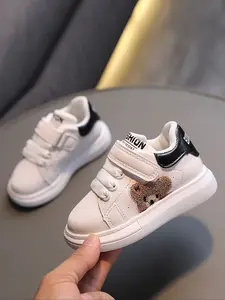 Cute Bear Shoes, New Magic Tape Soft-Sole Baby Shoes, Fashion Unisex Casual Shoes for Kids, Walking Shoes for Babies