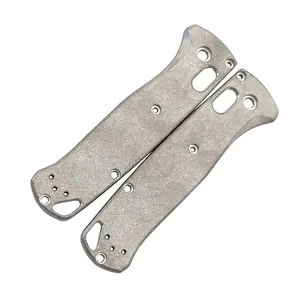 AE-1902 Titanium Scales Stone Wash Finish for Benchmade Mini Bugout Knife 533