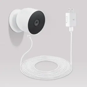 26 ft Pogo Pin  and Adapter (5.2V/2A)- Power  Compatible with  Nest Cam Outdoor or Indoor,  - 1 Pack (Nest Cam NOT Included)