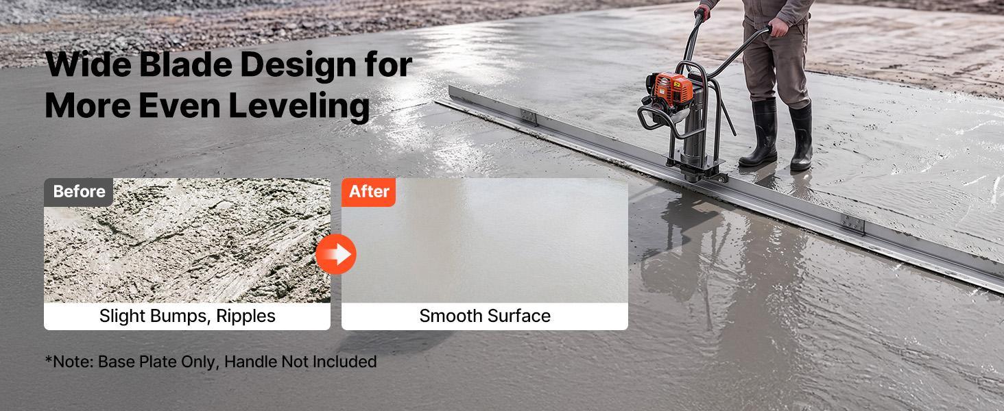VEVOR Concrete Screed Blade 14 ft Length Aluminum Alloy Board Leveling Tool, 5.3 in Wide Straight Edge, Wide Coverage, Replacement Surface Leveler for Driveway, Patio, Sidewalk, Garage Floor Finishing#BackToSchool VEVOR Concrete Screed Blade 14 ft Length Aluminum Alloy Board Leveling Tool, 5.3 in Wide Straight Edge, Wide Coverage, Replacement Surface Leveler for Driveway, Patio, Sidewalk, Garage Floor Finishing#BackToSchool